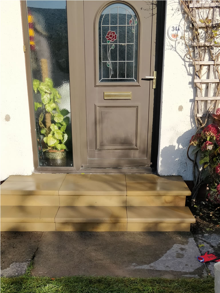 Bridge of Allan Stone - Front step widened and re built. Bridge of Allan Stone - Testimonials